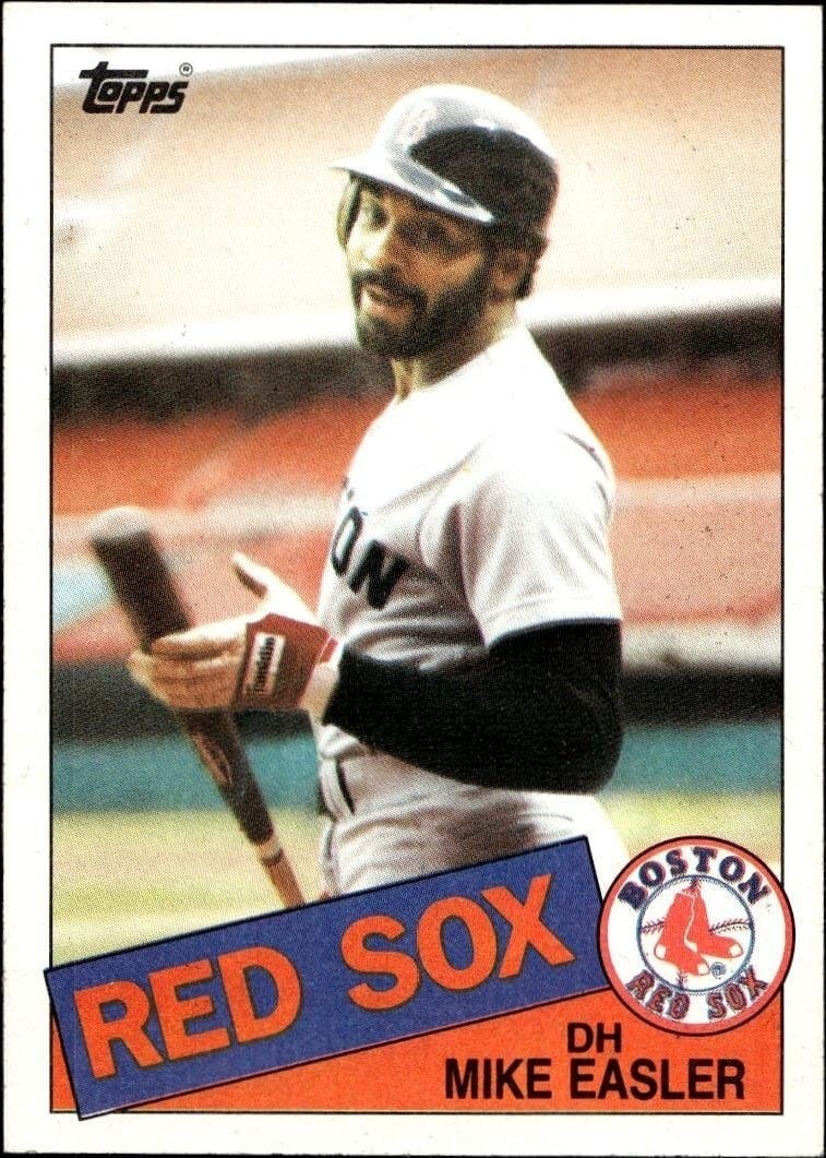 Mike Easler 1985 Topps #686 Baseball Trading Card - Front 1985 Topps Mike Easler #686 baseball trading card front