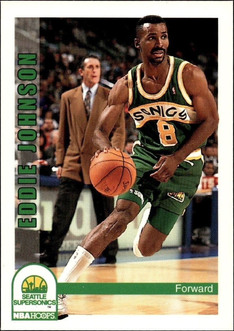 1992-93 Skybox NBA Hoops Eddie Johnson #215 trading card