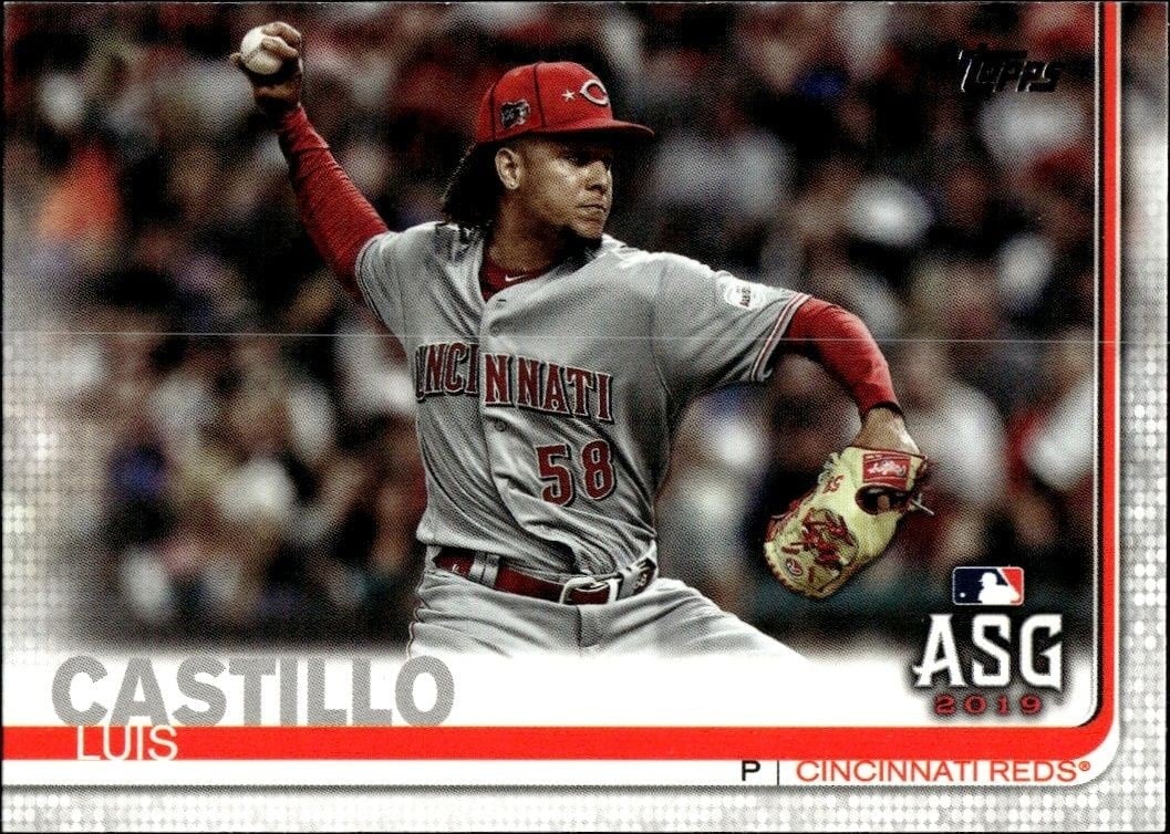 Luis Castillo 2019 Topps Update #US126 Baseball Trading Card - Front 2019 Topps Update Luis Castillo #US126 baseball trading card front