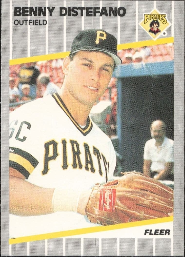 1989 Fleer Benny Distefano #205 trading card