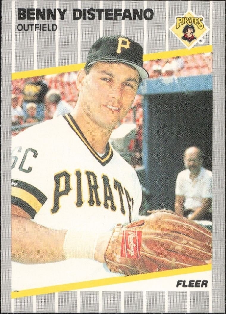 Benny Distefano 1989 Fleer #205 Baseball Trading Card - Front 1989 Fleer Benny Distefano #205 baseball trading card front