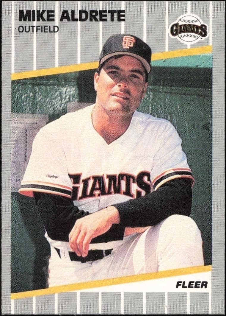 1989 Fleer Mike Aldrete #323 trading card
