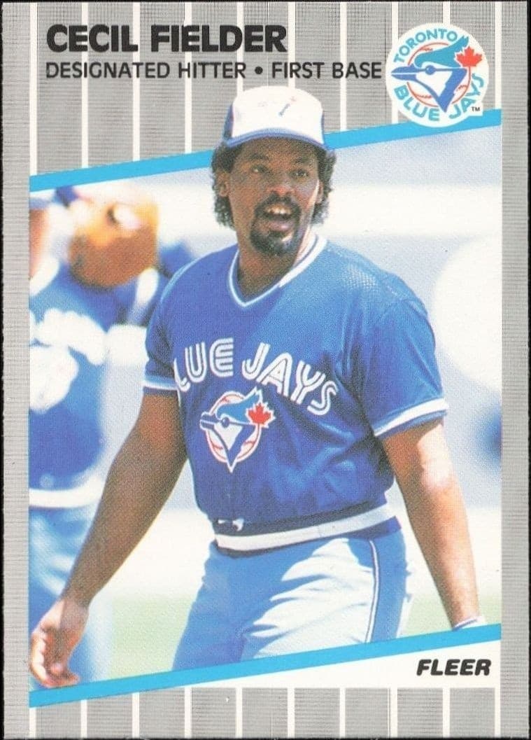 1989 Fleer Cecil Fielder #232 trading card