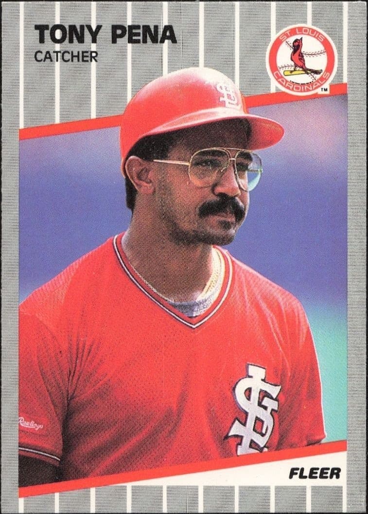 1989 Fleer Tony Pena #460 trading card