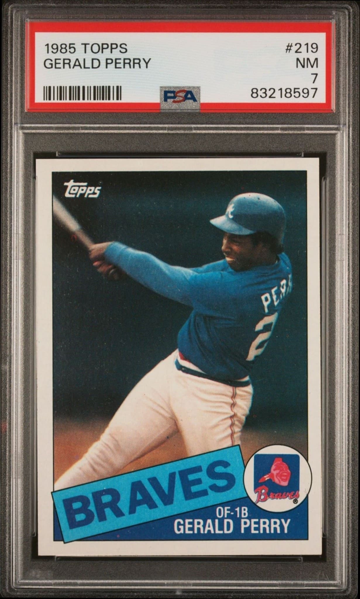 1985 Topps Gerald Perry #219 trading card