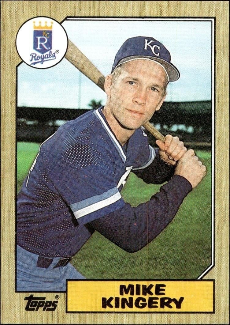 Mike Kingery 1987 Topps #203 Baseball Trading Card - Front 1987 Topps Mike Kingery #203 baseball trading card front