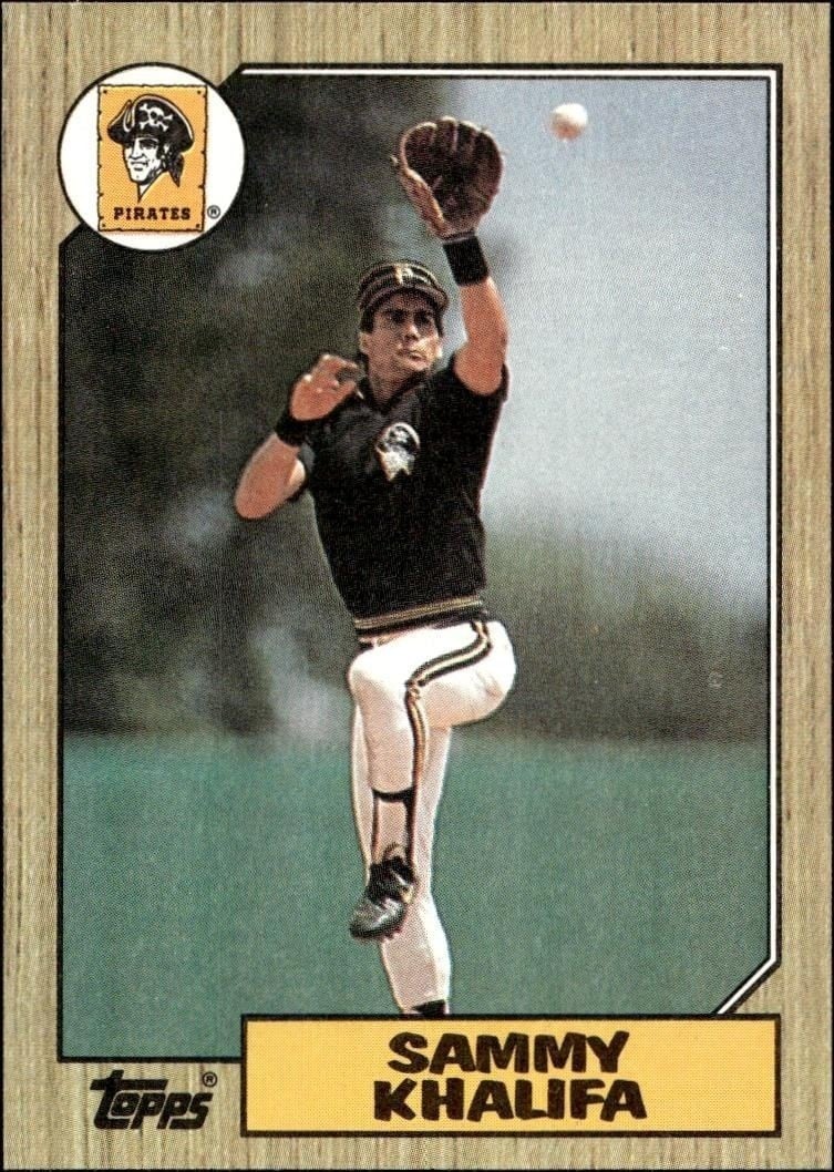 Sammy Khalifa 1987 Topps #164 Baseball Trading Card - Front 1987 Topps Sammy Khalifa #164 baseball trading card front