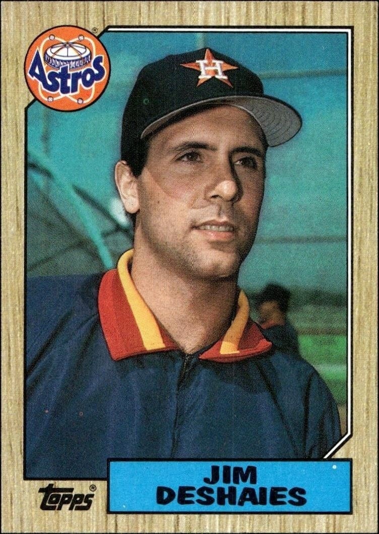 Jim Deshaies 1987 Topps #167 Baseball Trading Card - Front 1987 Topps Jim Deshaies #167 baseball trading card front