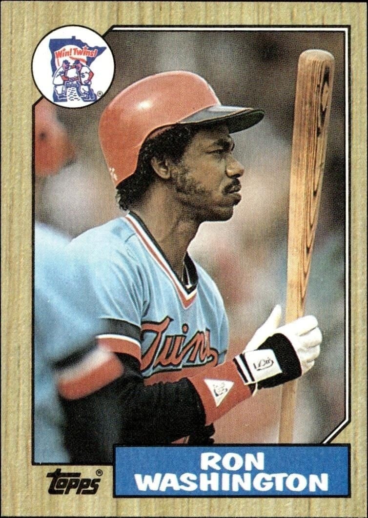 Ron Washington 1987 Topps #169 Baseball Trading Card - Front 1987 Topps Ron Washington #169 baseball trading card front