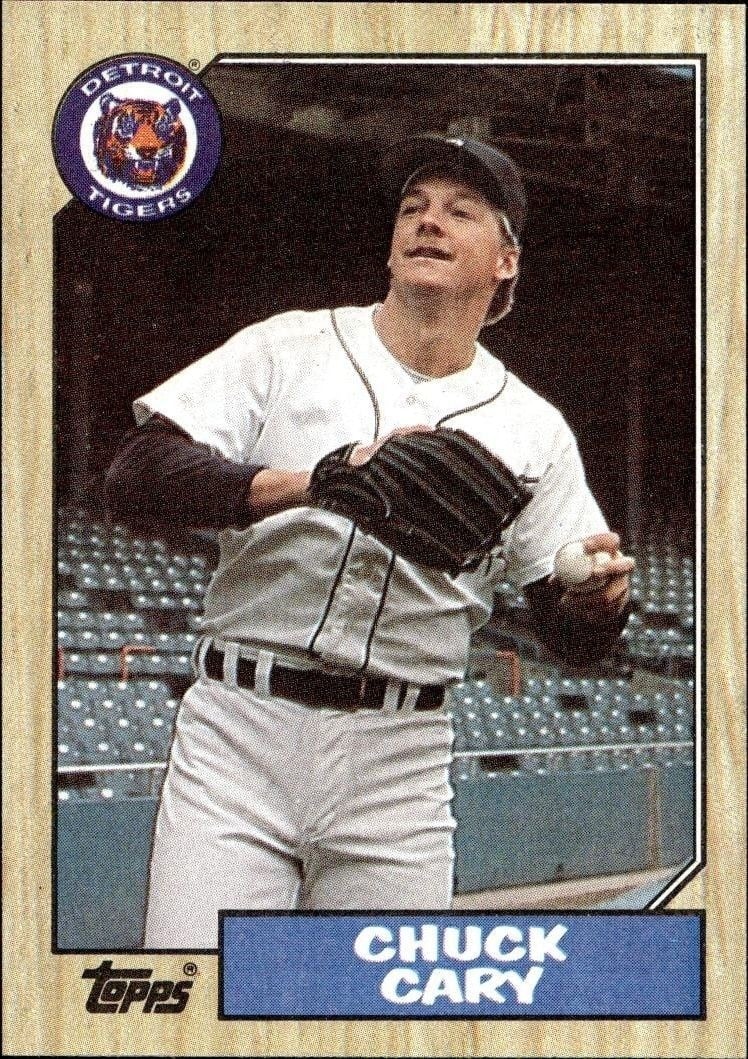 Chuck Cary 1987 Topps #171 Baseball Trading Card - Front 1987 Topps Chuck Cary #171 baseball trading card front