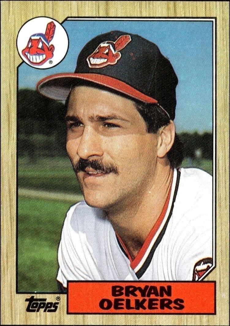 Bryan Oelkers 1987 Topps #77 Baseball Trading Card - Front 1987 Topps Bryan Oelkers #77 baseball trading card front