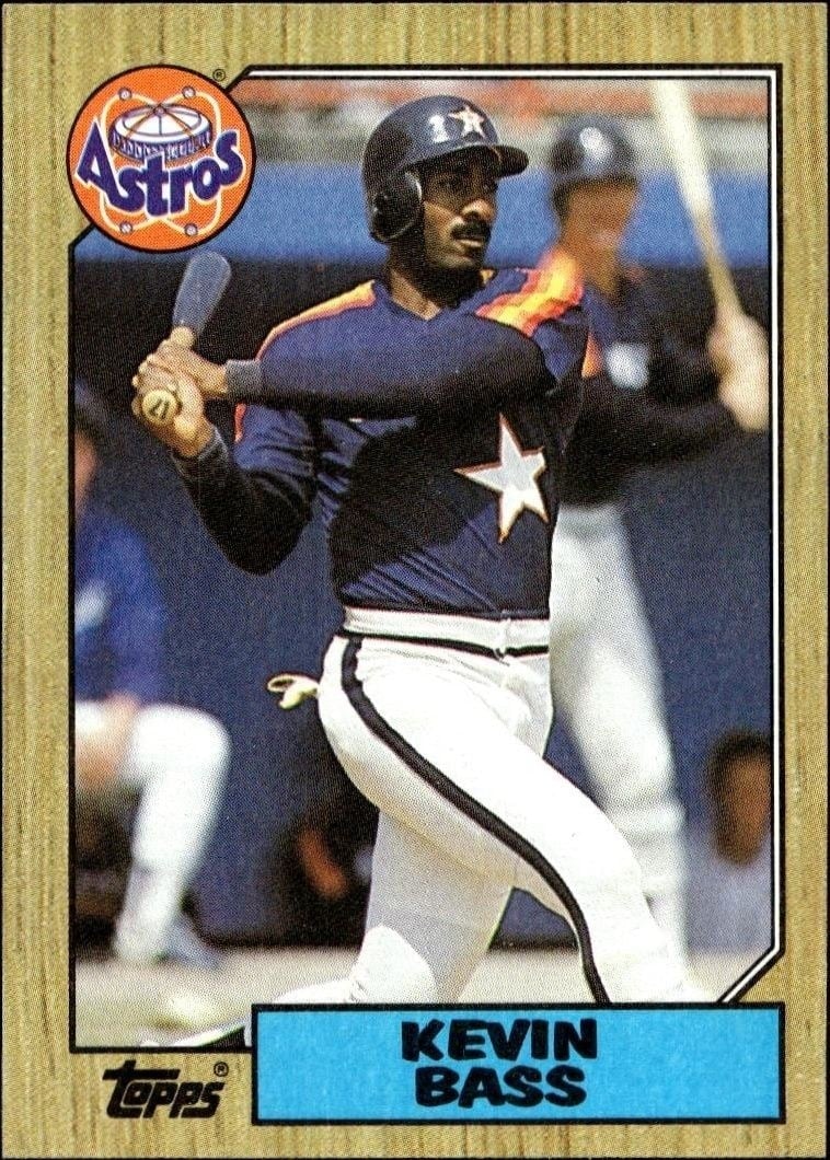 Kevin Bass 1987 Topps #85 Baseball Trading Card - Front 1987 Topps Kevin Bass #85 baseball trading card front