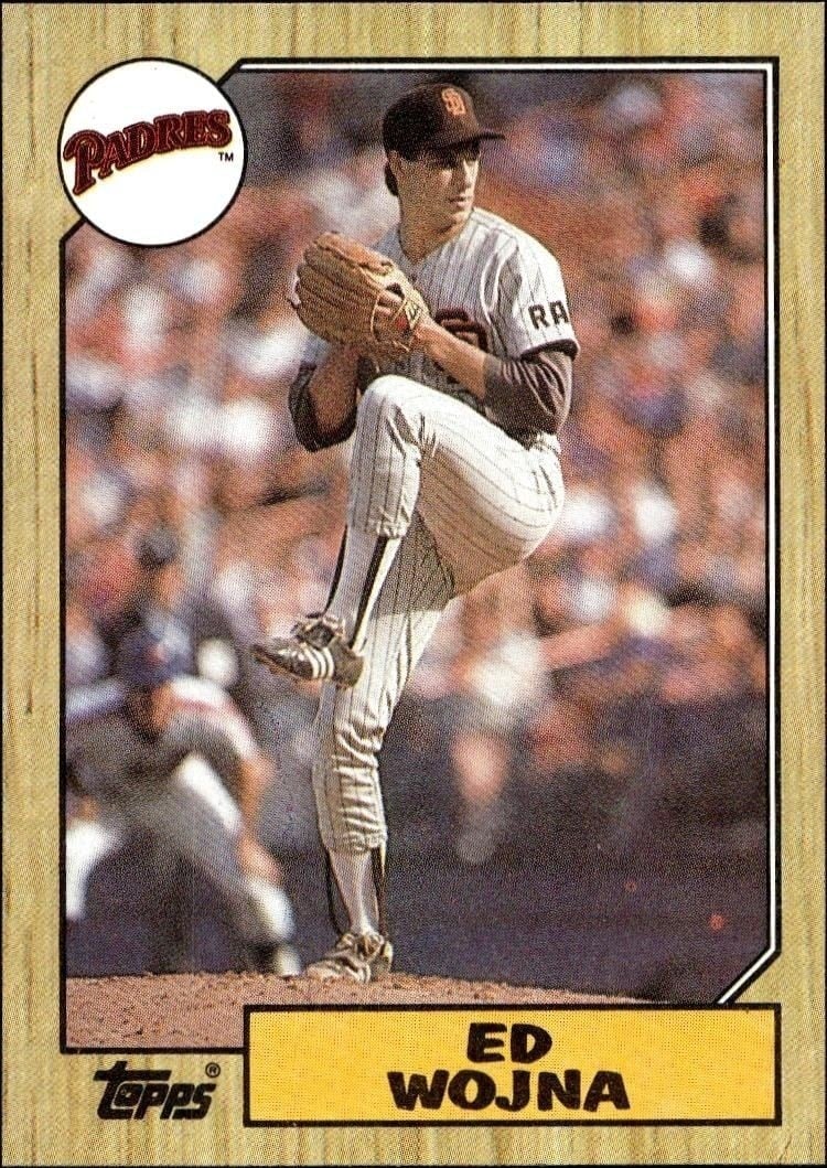 Ed Wojna 1987 Topps #88 Baseball Trading Card - Front 1987 Topps Ed Wojna #88 baseball trading card front