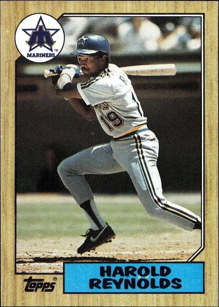 1987 Topps Harold Reynolds #91 trading card