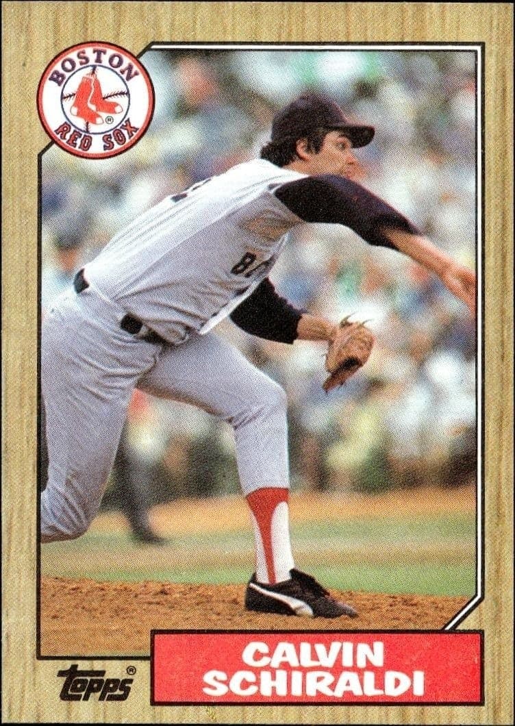 1987 Topps Calvin Schiraldi #94 trading card