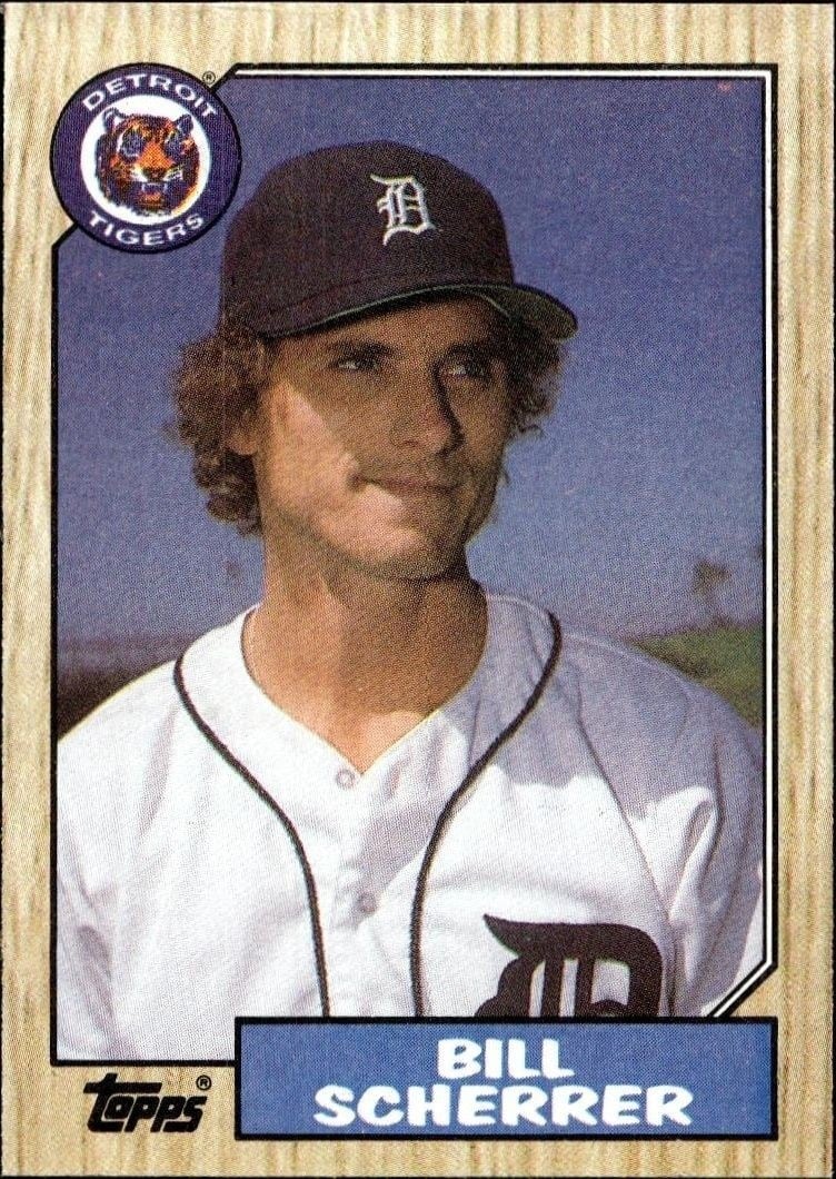 Bill Scherrer 1987 Topps #98 Baseball Trading Card - Front 1987 Topps Bill Scherrer #98 baseball trading card front