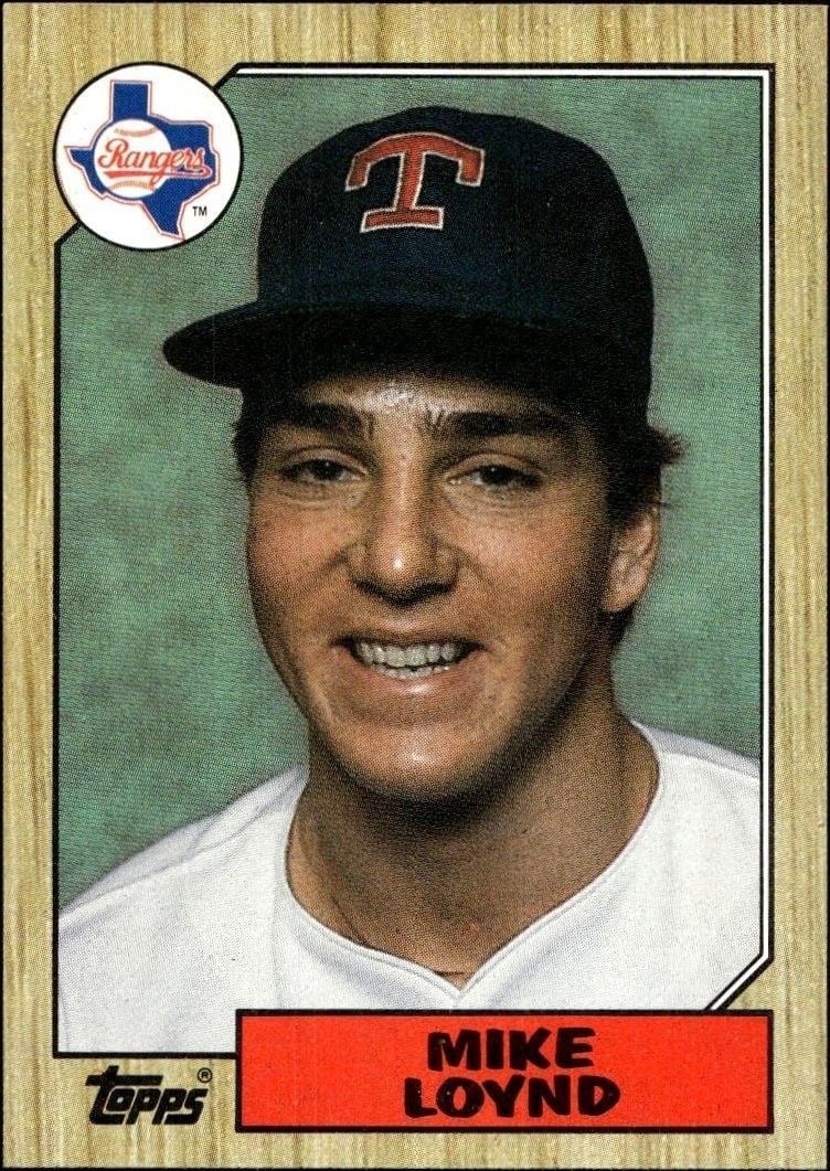 Mike Loynd 1987 Topps #126 Baseball Trading Card - Front 1987 Topps Mike Loynd #126 baseball trading card front