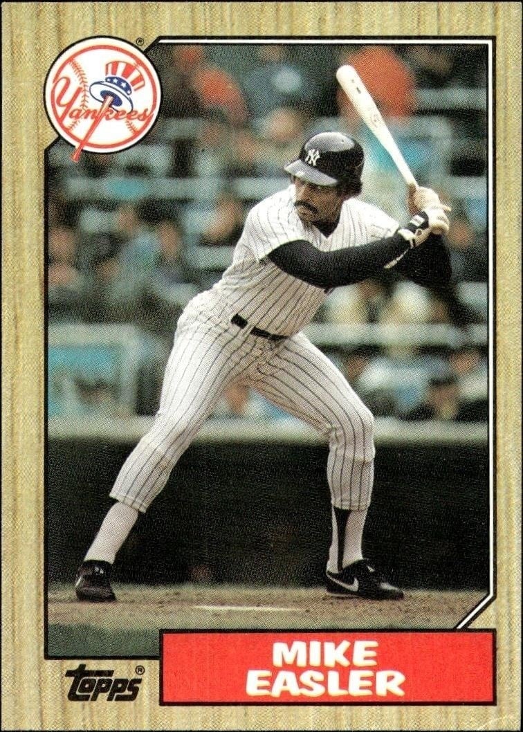 Mike Easler 1987 Topps #135 Baseball Trading Card - Front 1987 Topps Mike Easler #135 baseball trading card front
