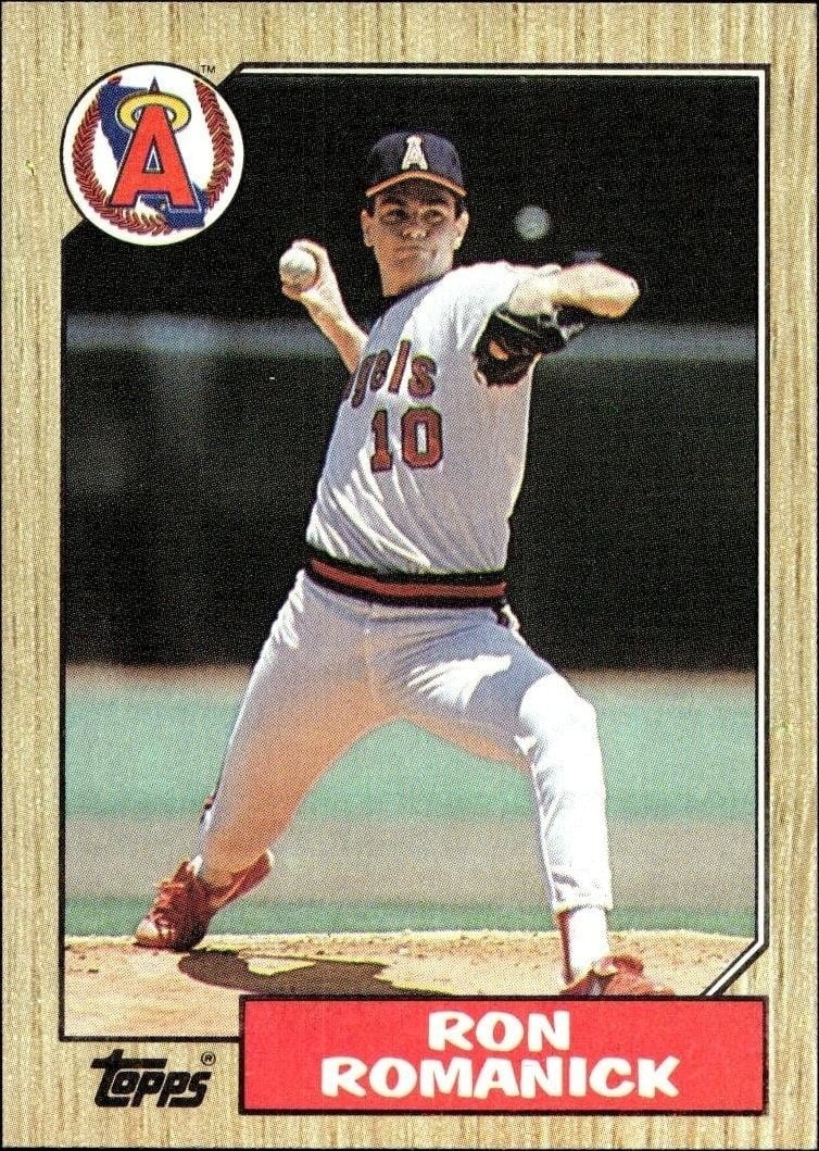 Ron Romanick 1987 Topps #136 Baseball Trading Card - Front 1987 Topps Ron Romanick #136 baseball trading card front