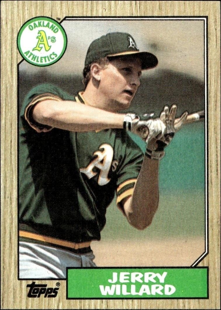 Jerry Willard 1987 Topps #137 Baseball Trading Card - Front 1987 Topps Jerry Willard #137 baseball trading card front