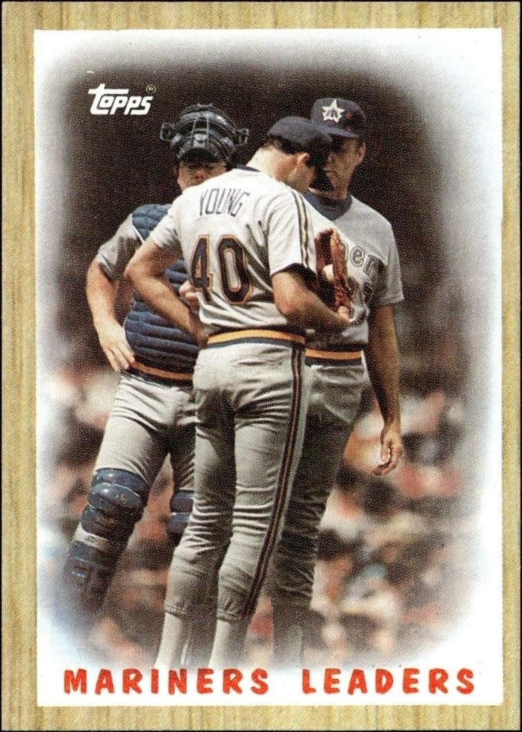 Seattle Mariners 1987 Topps #156 Baseball Trading Card - Front 1987 Topps Seattle Mariners #156 baseball trading card front