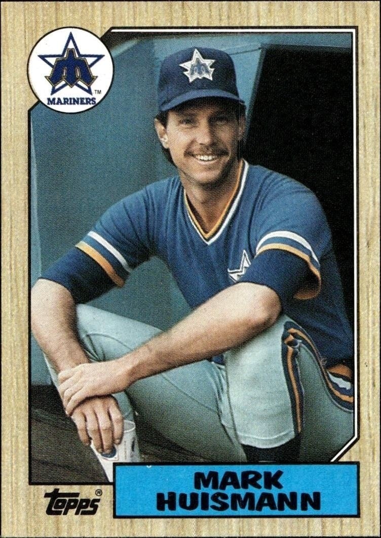 Mark Huismann 1987 Topps #187 Baseball Trading Card - Front 1987 Topps Mark Huismann #187 baseball trading card front