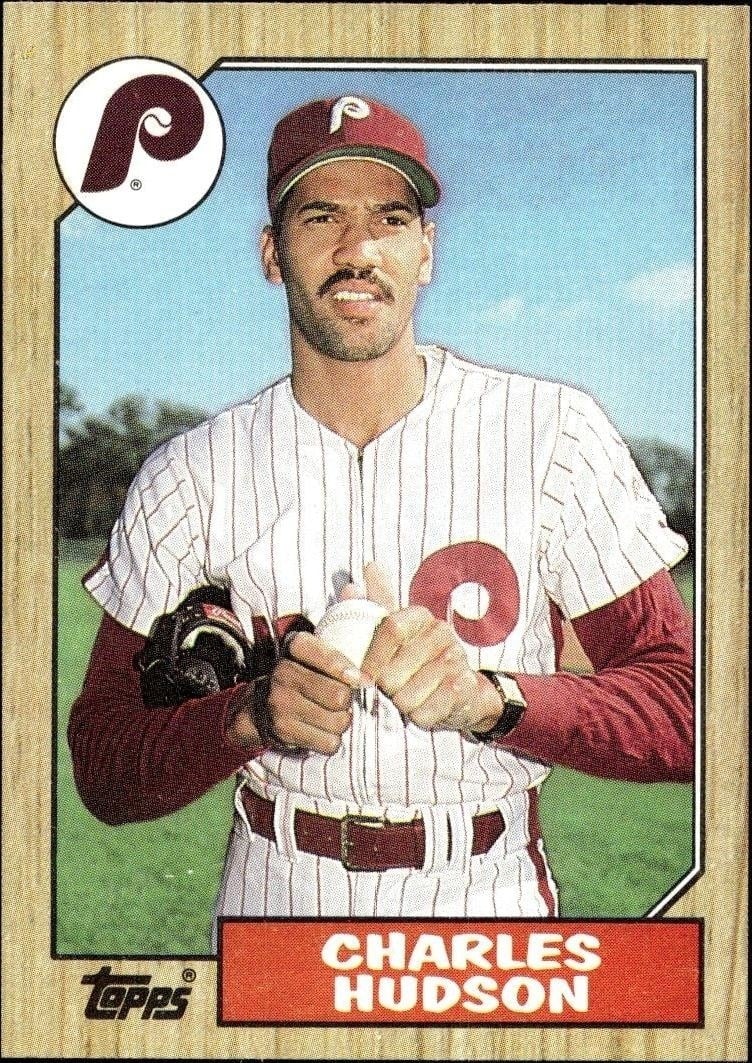 Charles Hudson 1987 Topps #191 Baseball Trading Card - Front 1987 Topps Charles Hudson #191 baseball trading card front
