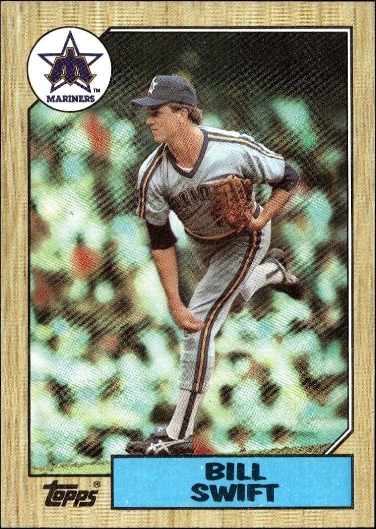 Bill Swift 1987 Topps #67 Baseball Trading Card - Front 1987 Topps Bill Swift #67 baseball trading card front