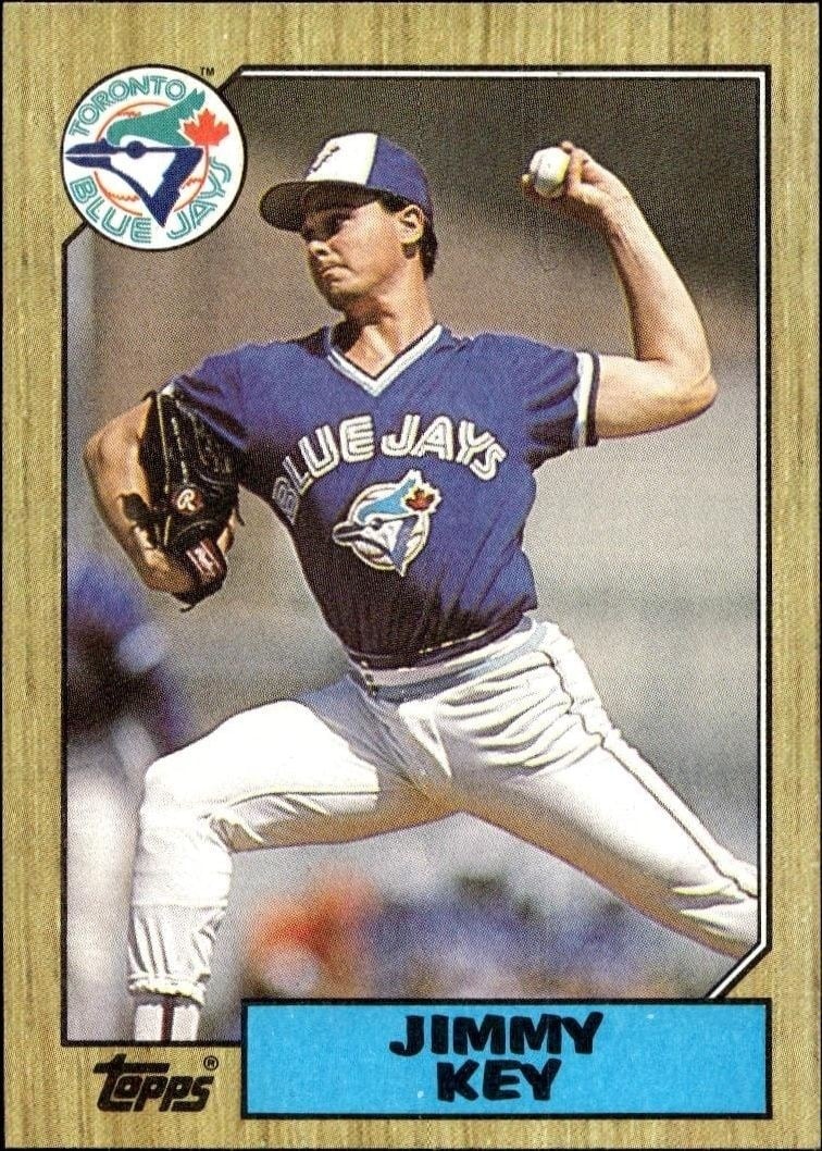 Jimmy Key 1987 Topps #29 Baseball Trading Card - Front 1987 Topps Jimmy Key #29 baseball trading card front