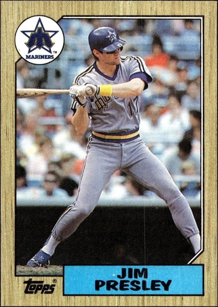 1987 Topps Jim Presley #45 trading card