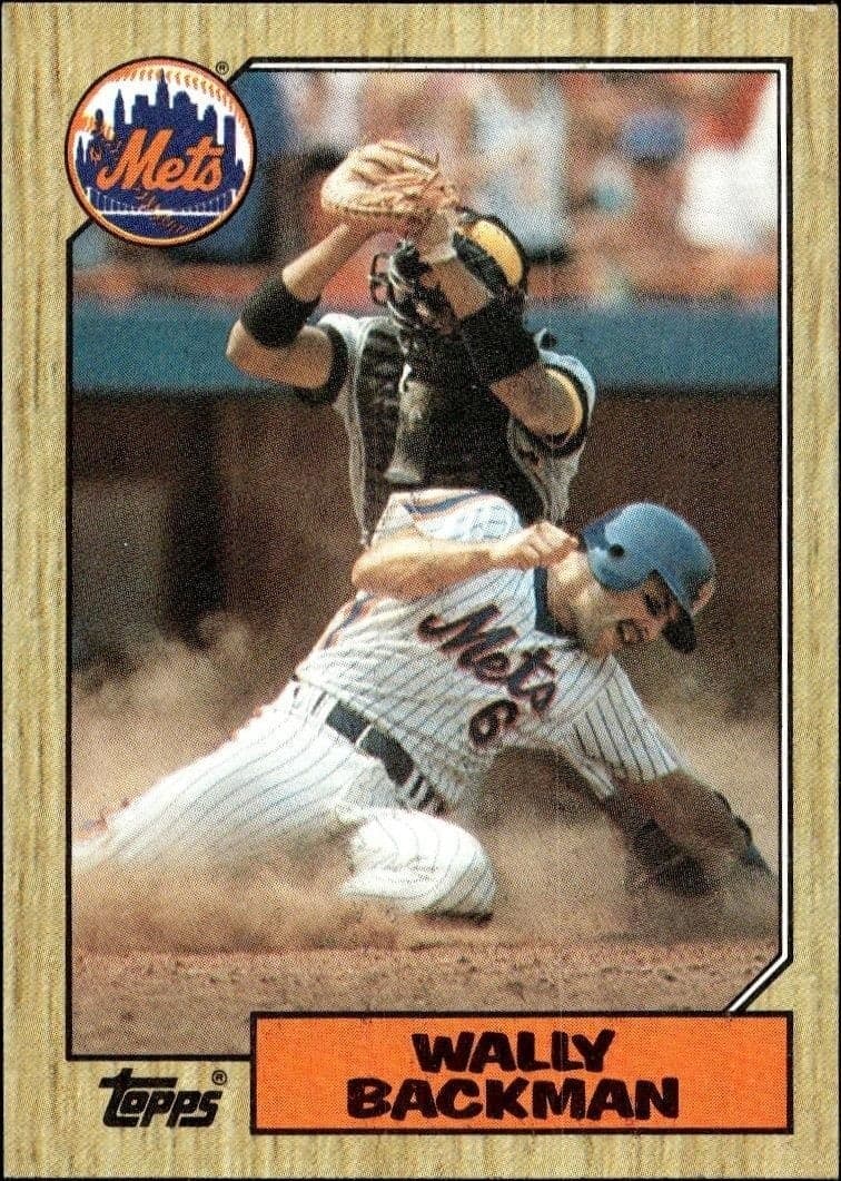 1987 Topps Wally Backman #48 trading card
