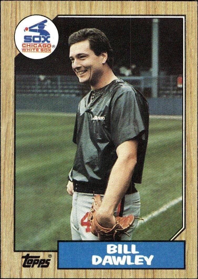 Bill Dawley 1987 Topps #54 Baseball Trading Card - Front 1987 Topps Bill Dawley #54 baseball trading card front
