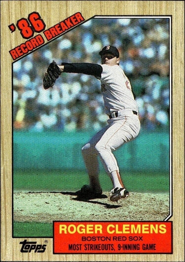1987 Topps Roger Clemens #1 trading card