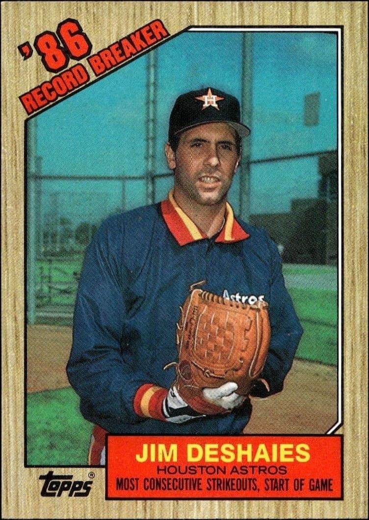 1987 Topps Jim Deshaies #2 trading card