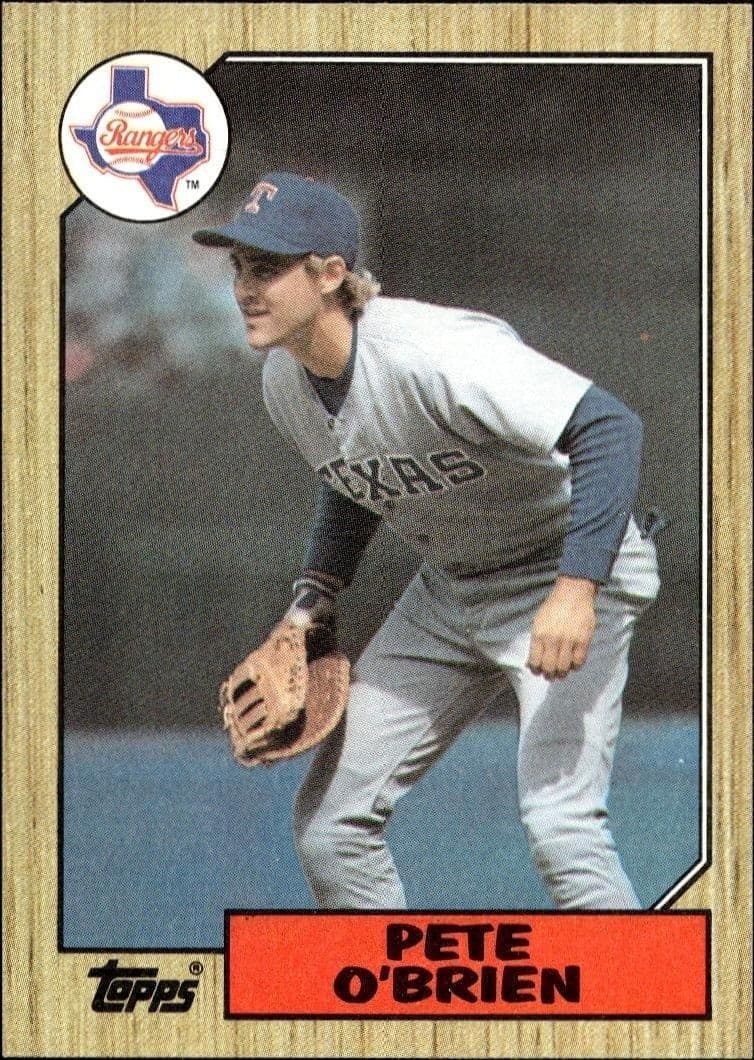 1987 Topps Pete O'Brien #17 trading card