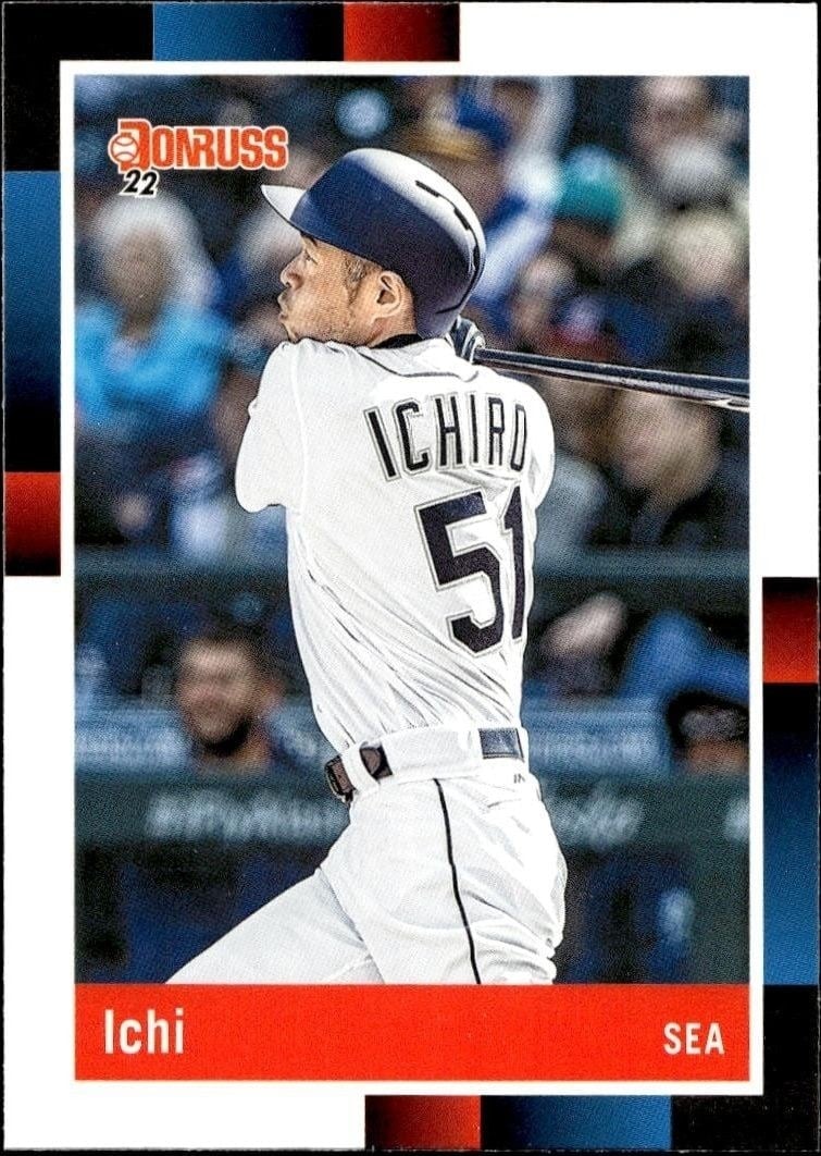 Ichiro Suzuki 2022 Panini Donruss #240 Baseball Trading Card - Front 2022 Panini Donruss Ichiro Suzuki #240 baseball trading card front