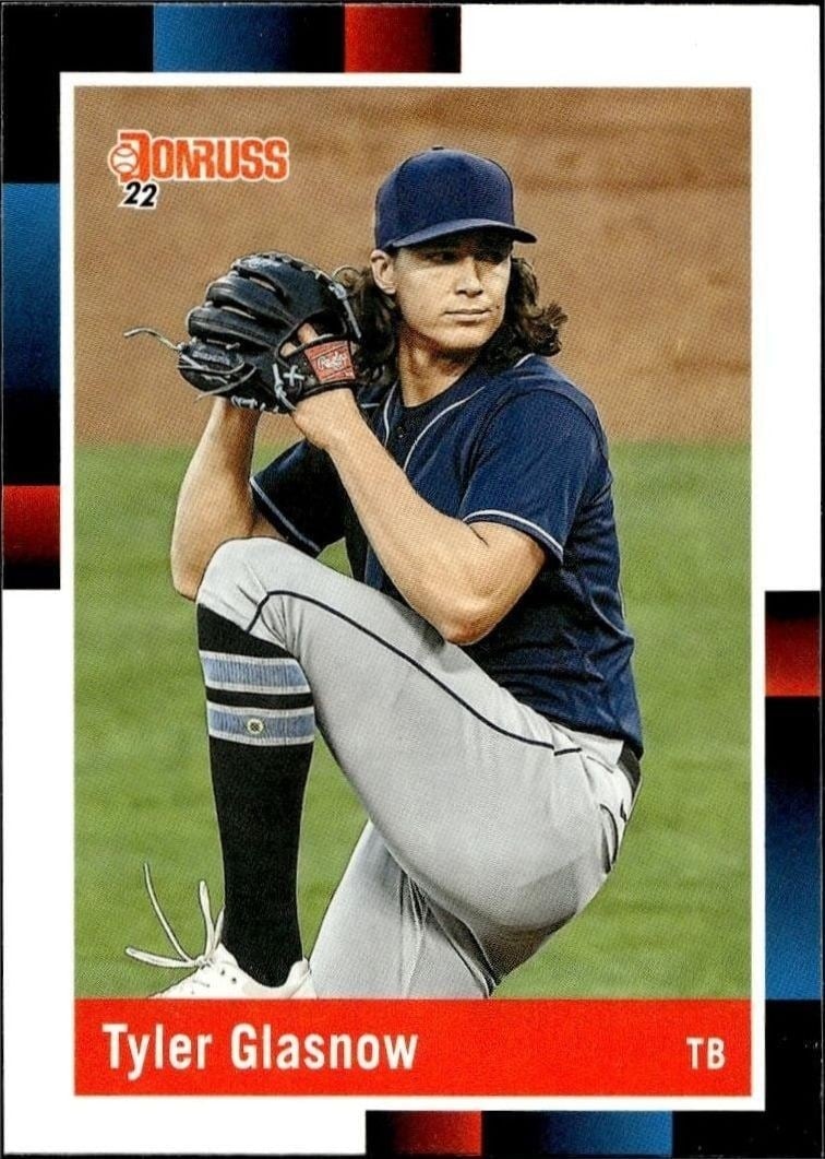 Tyler Glasnow 2022 Panini Donruss #257 Baseball Trading Card - Front 2022 Panini Donruss Tyler Glasnow #257 baseball trading card front