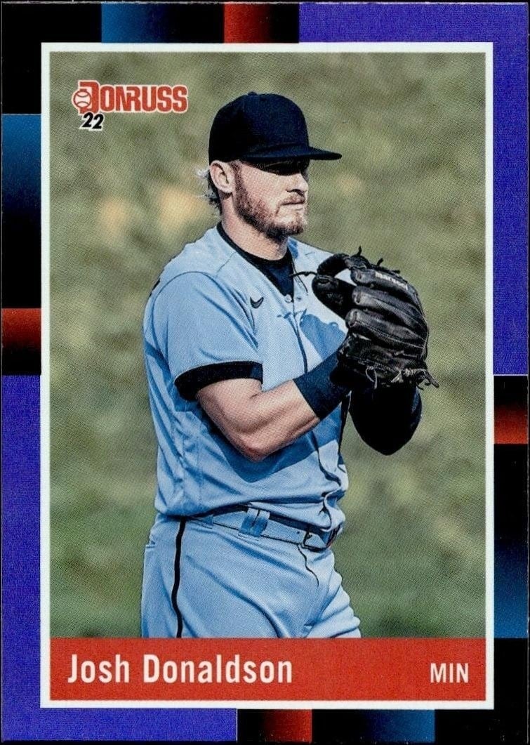 Josh Donaldson 2022 Panini Donruss #274 Baseball Trading Card - Front 2022 Panini Donruss Josh Donaldson #274 baseball trading card front