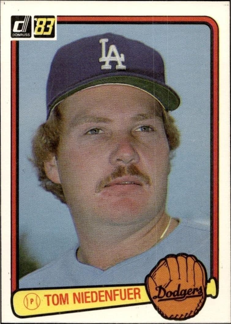1983 Donruss Tom Niedenfuer #536 trading card
