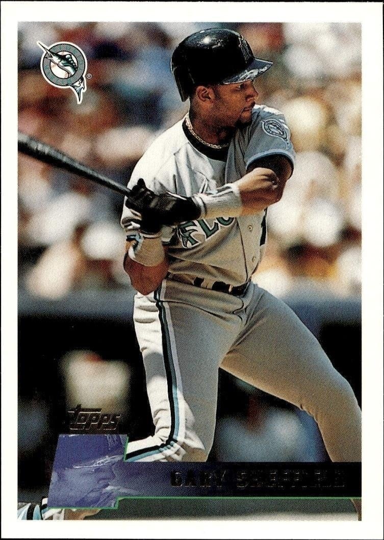 Gary Sheffield 1996 Topps #80 Baseball Trading Card - Front 1996 Topps Gary Sheffield #80 baseball trading card front