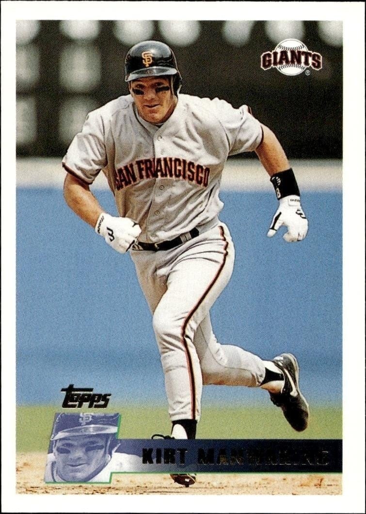 Kirt Manwaring 1996 Topps Series 2 #260 Baseball Trading Card - Front 1996 Topps Series 2 Kirt Manwaring #260 baseball trading card front