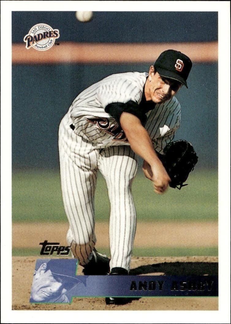 1996 Topps Series 1 Andy Ashby #82 trading card