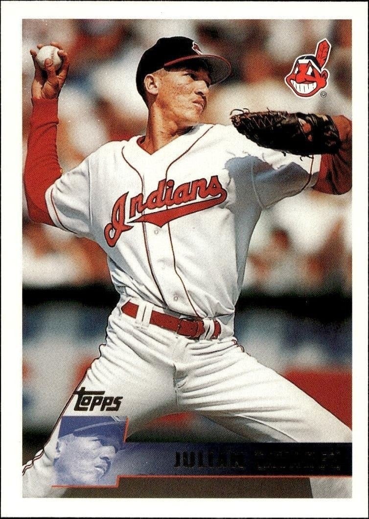 Julian Tavarez 1996 Topps #81 Baseball Trading Card - Front 1996 Topps Julian Tavarez #81 baseball trading card front