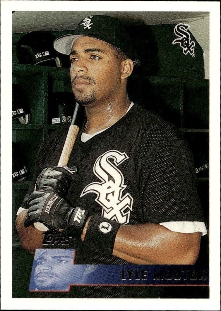 Lyle Mouton 1996 Topps #119 Baseball Trading Card - Front 1996 Topps Lyle Mouton #119 baseball trading card front