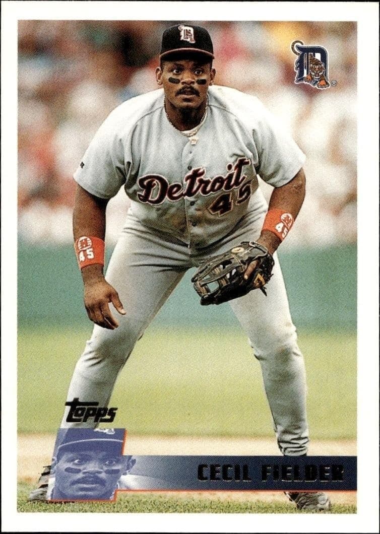 1996 Topps Series 2 Cecil Fielder #393 trading card