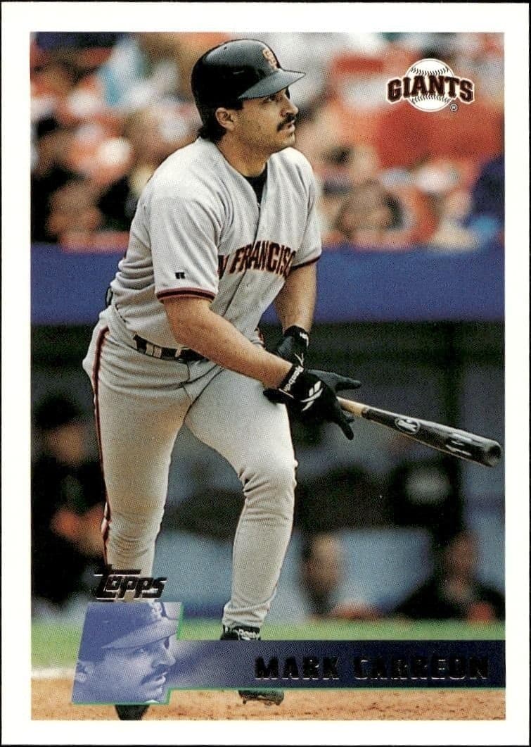 1996 Topps Series 1 Mark Carreon #74 trading card