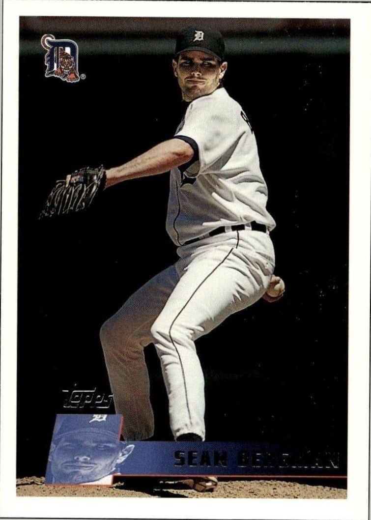Sean Bergman 1996 Topps #42 Baseball Trading Card - Front 1996 Topps Sean Bergman #42 baseball trading card front