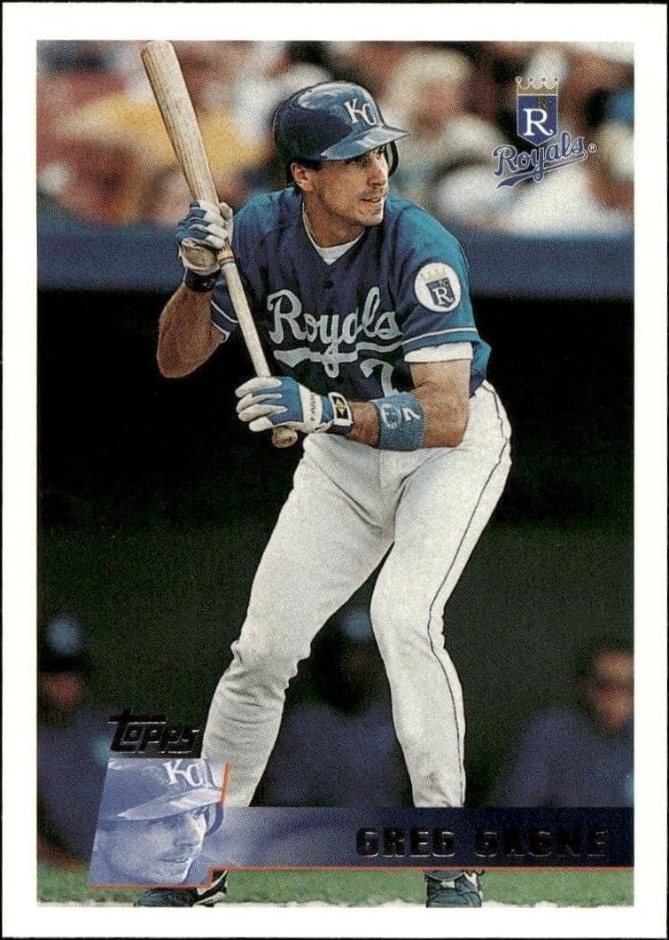 1996 Topps Series 1 Greg Gagne #56 trading card