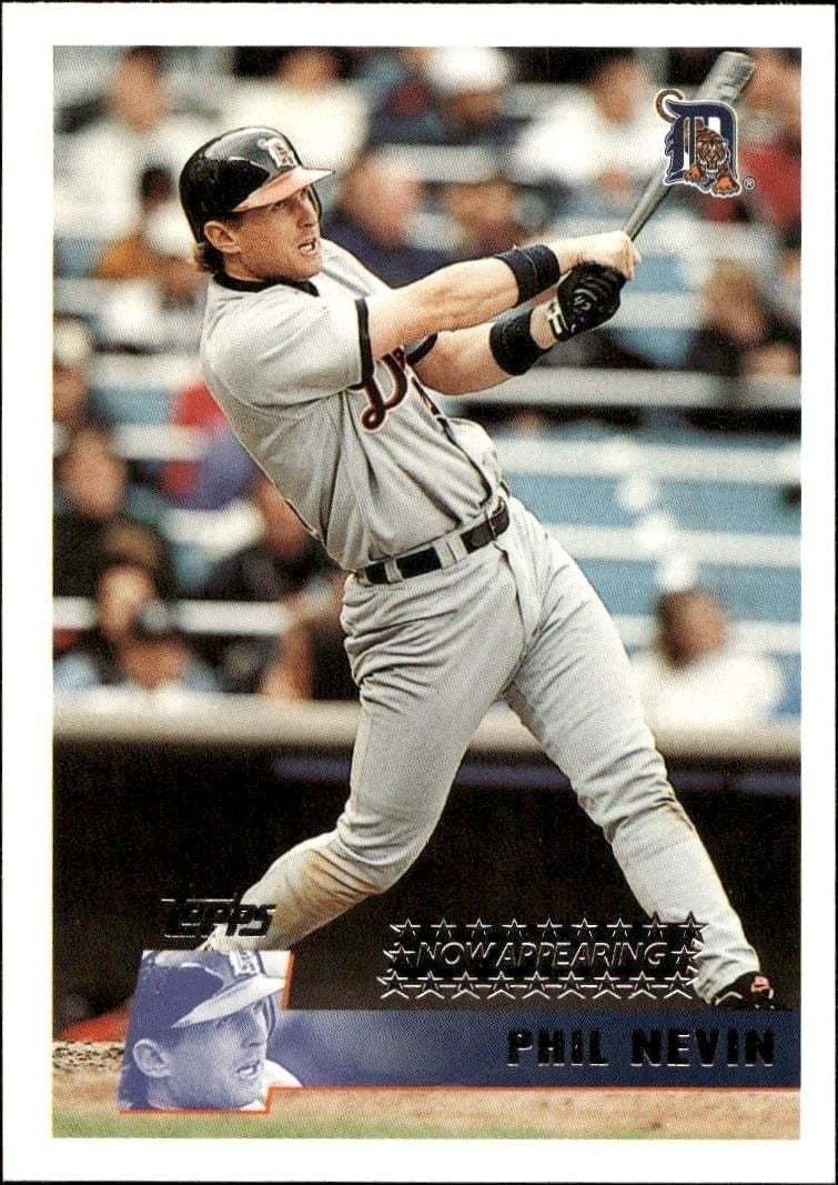 Phil Nevin 1996 Topps Series 2 #348 Baseball Trading Card - Front 1996 Topps Series 2 Phil Nevin #348 baseball trading card front