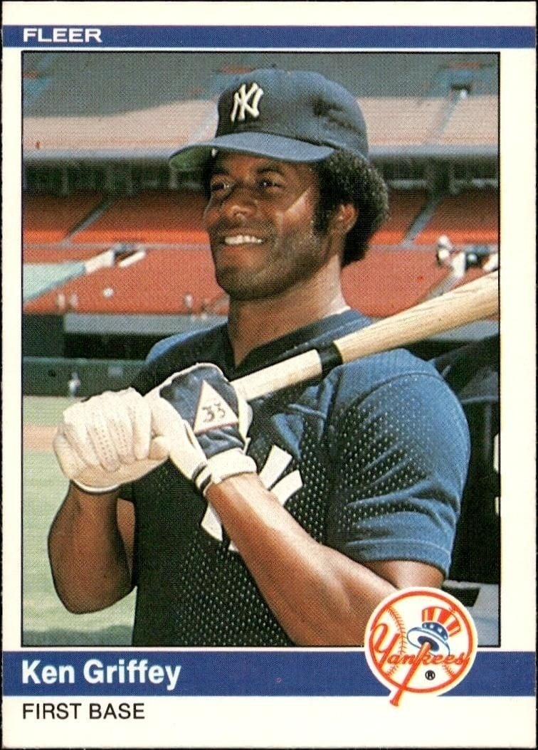 Ken Griffey 1984 Fleer #126 Baseball Trading Card - Front 1984 Fleer Ken Griffey #126 baseball trading card front